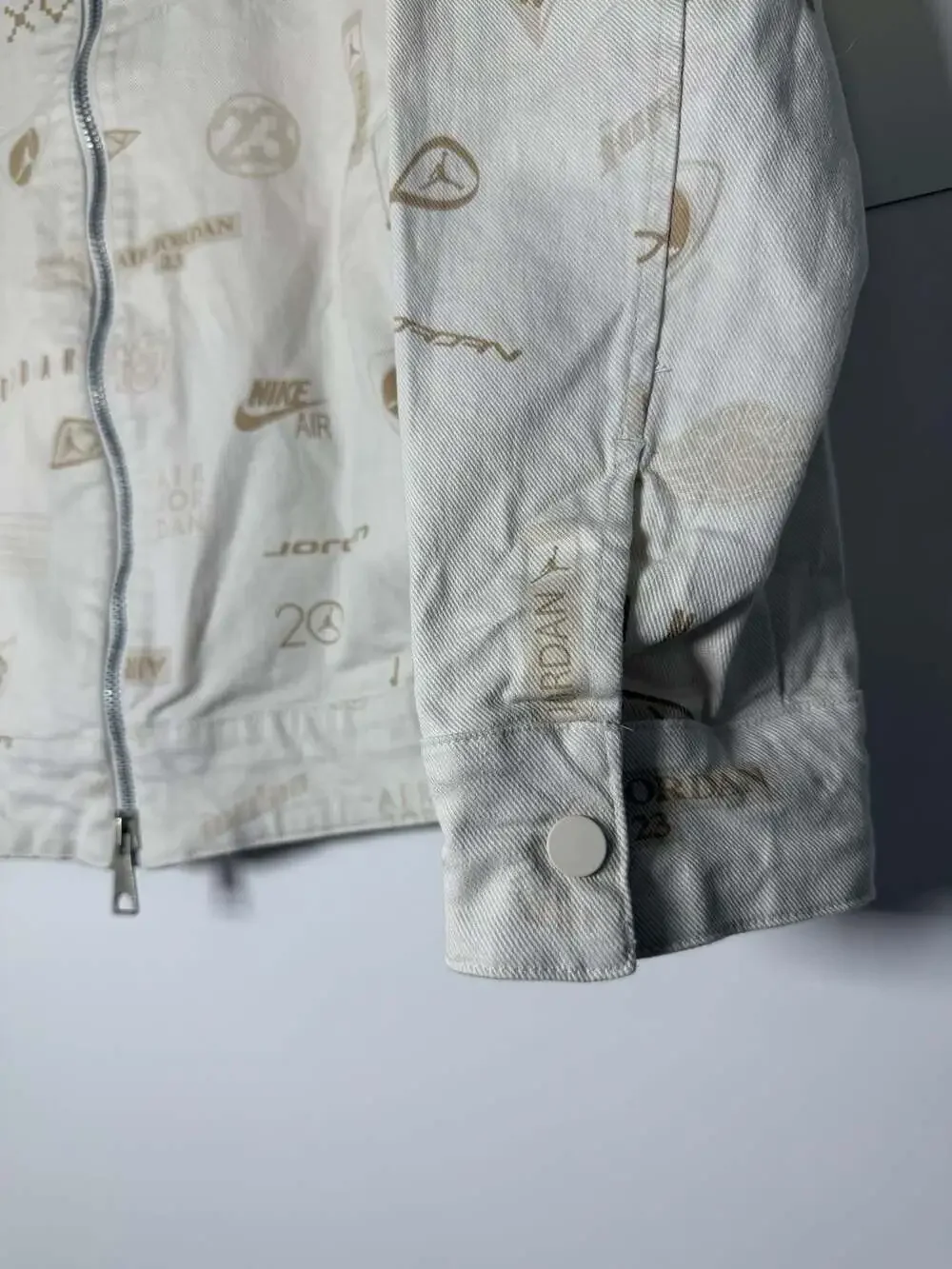 Jordan Flight Men's Heritage All Over Print Desert Tan Jacket